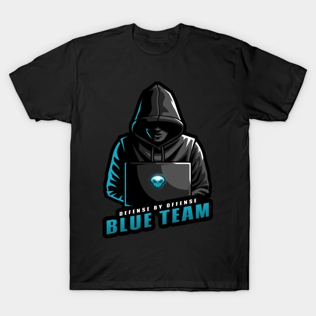 Blue Team | Hacker Design T-Shirt by leo-jess